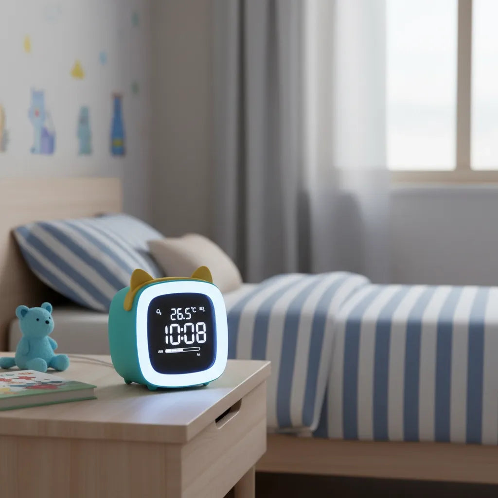 Réveil Veilleuse Chat LED