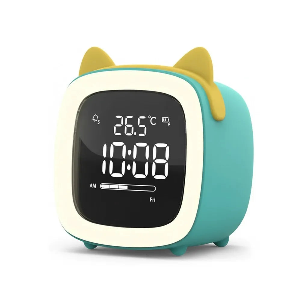 Réveil Veilleuse Chat LED