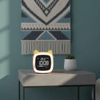 Réveil Veilleuse Chat LED