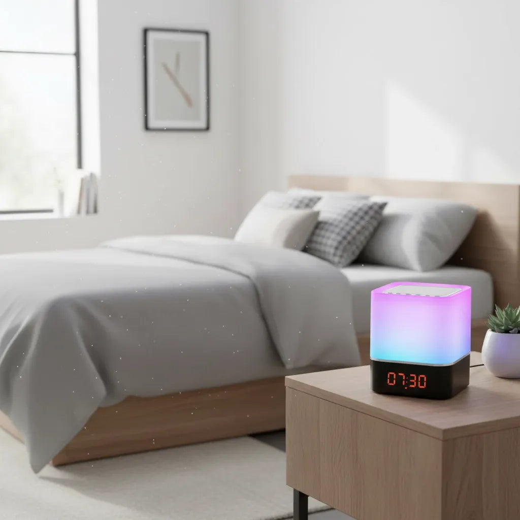 Réveil Veilleuse Couleur Bluetooth
