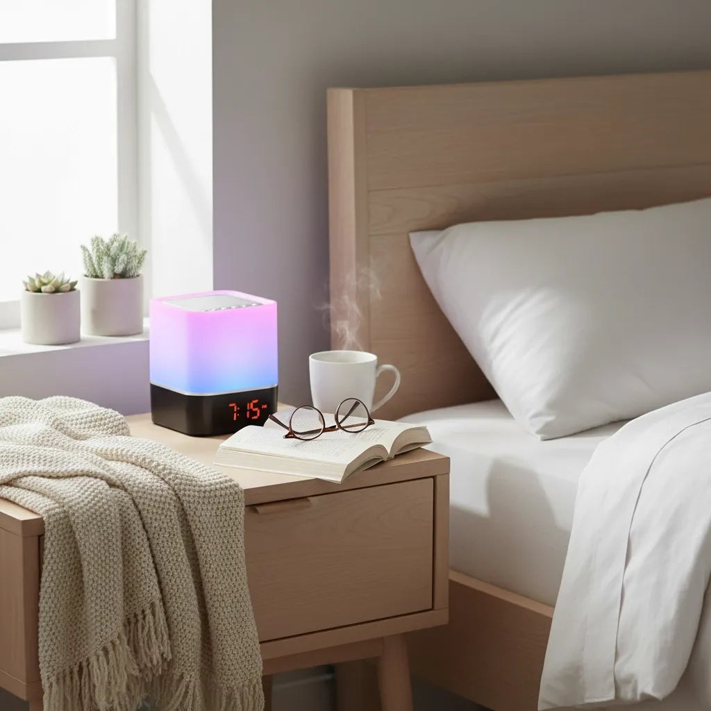 Réveil Veilleuse Couleur Bluetooth