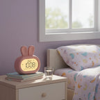 Réveil Veilleuse en Forme de Lapin