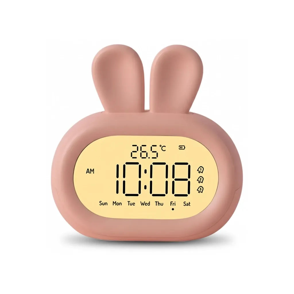Réveil Veilleuse en Forme de Lapin