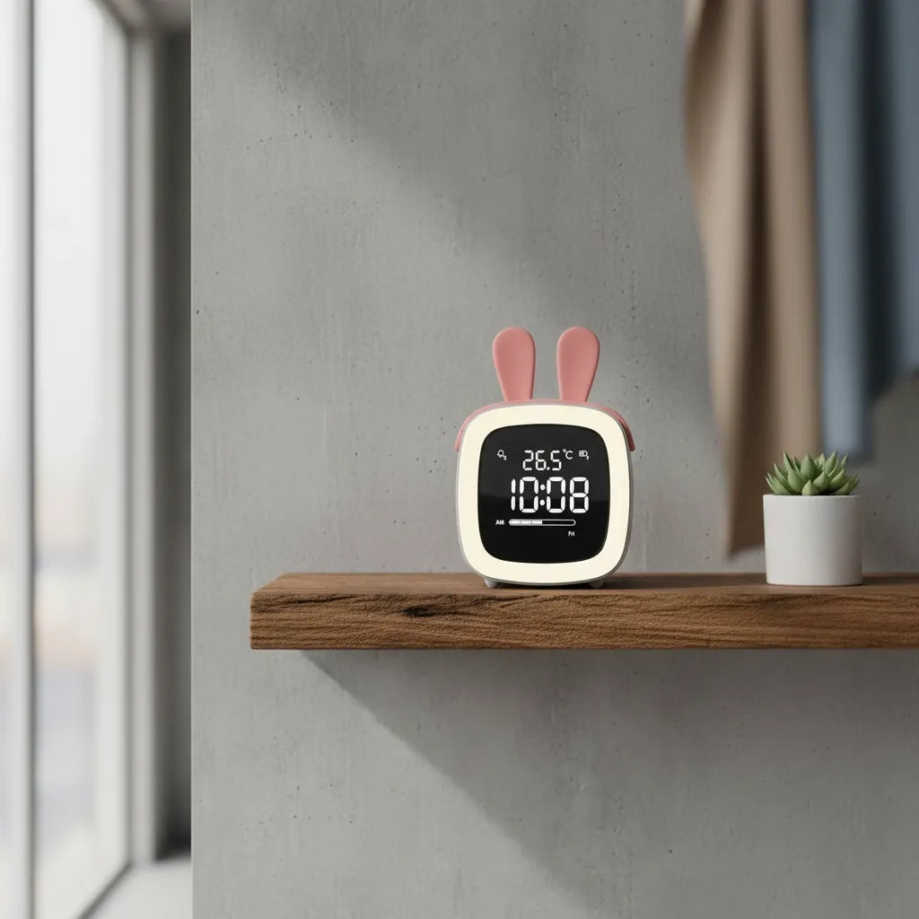 Réveil Veilleuse Lapin Numérique