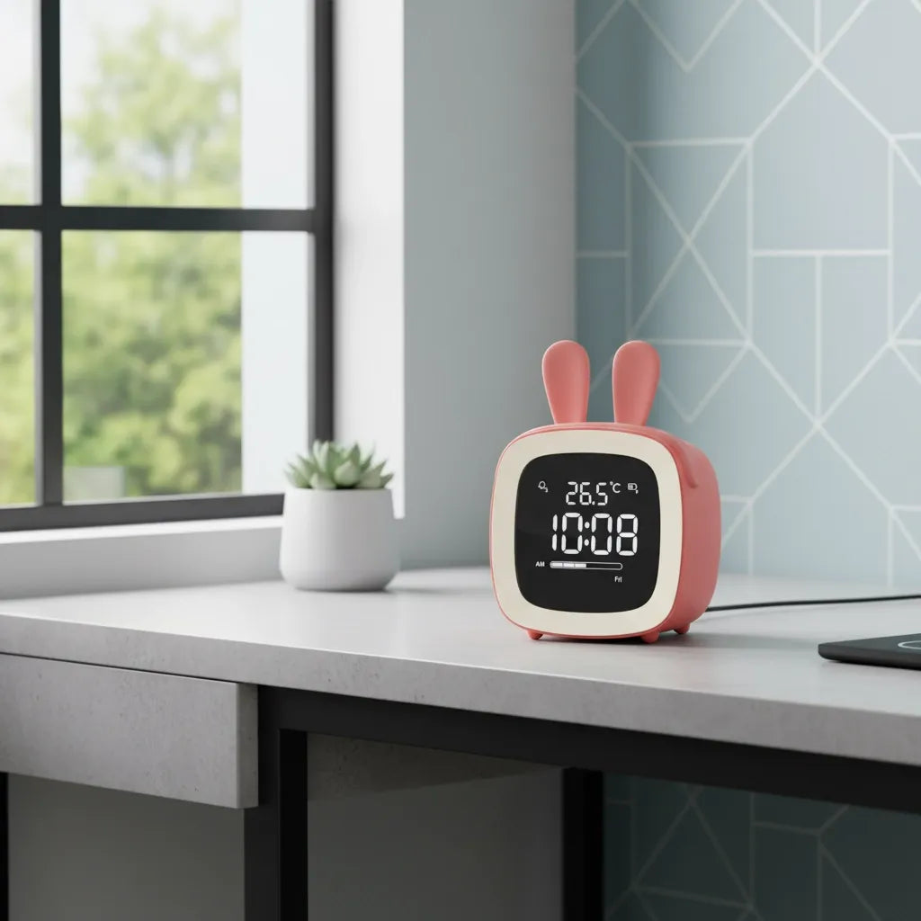 Réveil Veilleuse Lapin Numérique