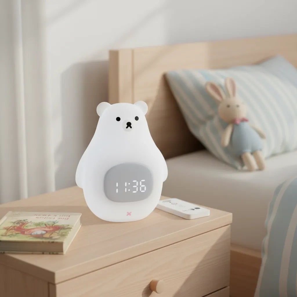 Réveil Veilleuse Ours Enfant