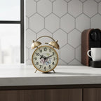 Réveil Vintage Avec Pile en Métal