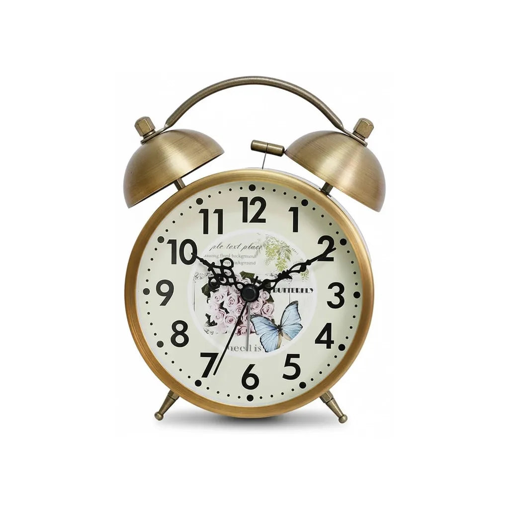 Réveil Vintage Avec Pile en Métal
