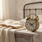 Réveil Vintage Avec Pile en Métal