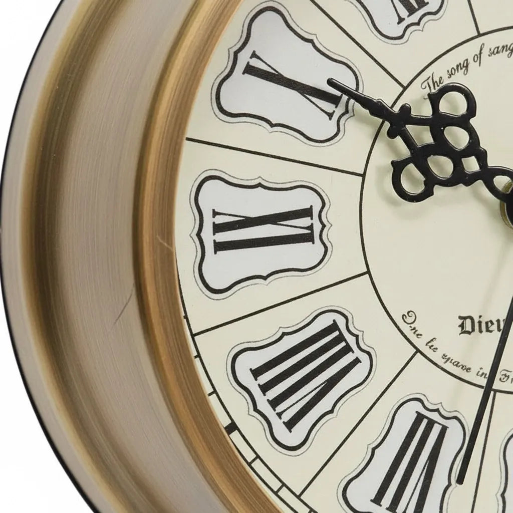 Réveil Vintage Avec Pile en Métal