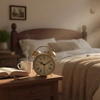 Réveil Vintage Avec Pile en Métal