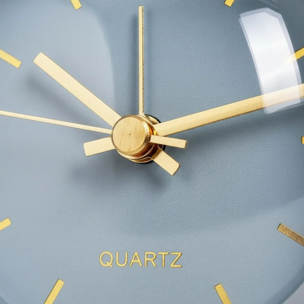 Réveil Vintage Bleu Doré