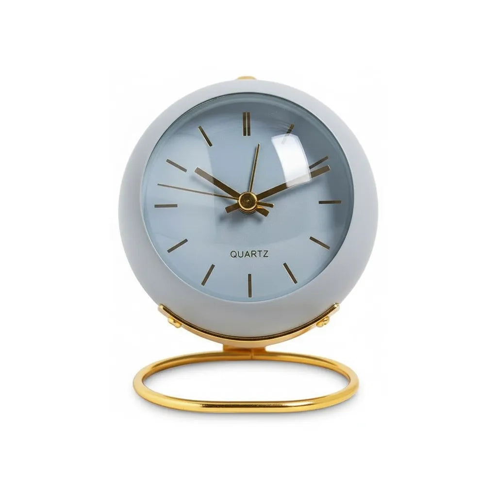 Réveil Vintage Bleu Doré