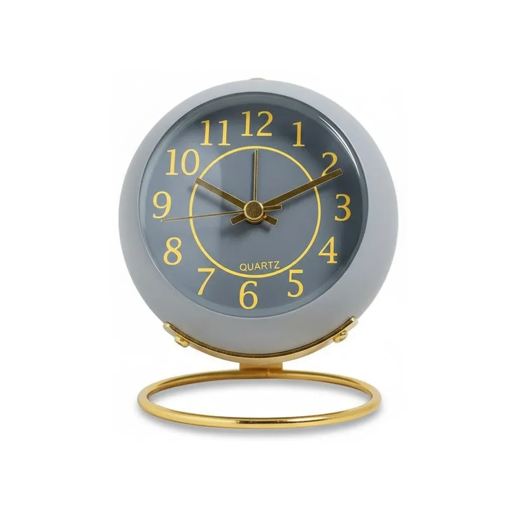 Réveil Vintage Bleu Doré