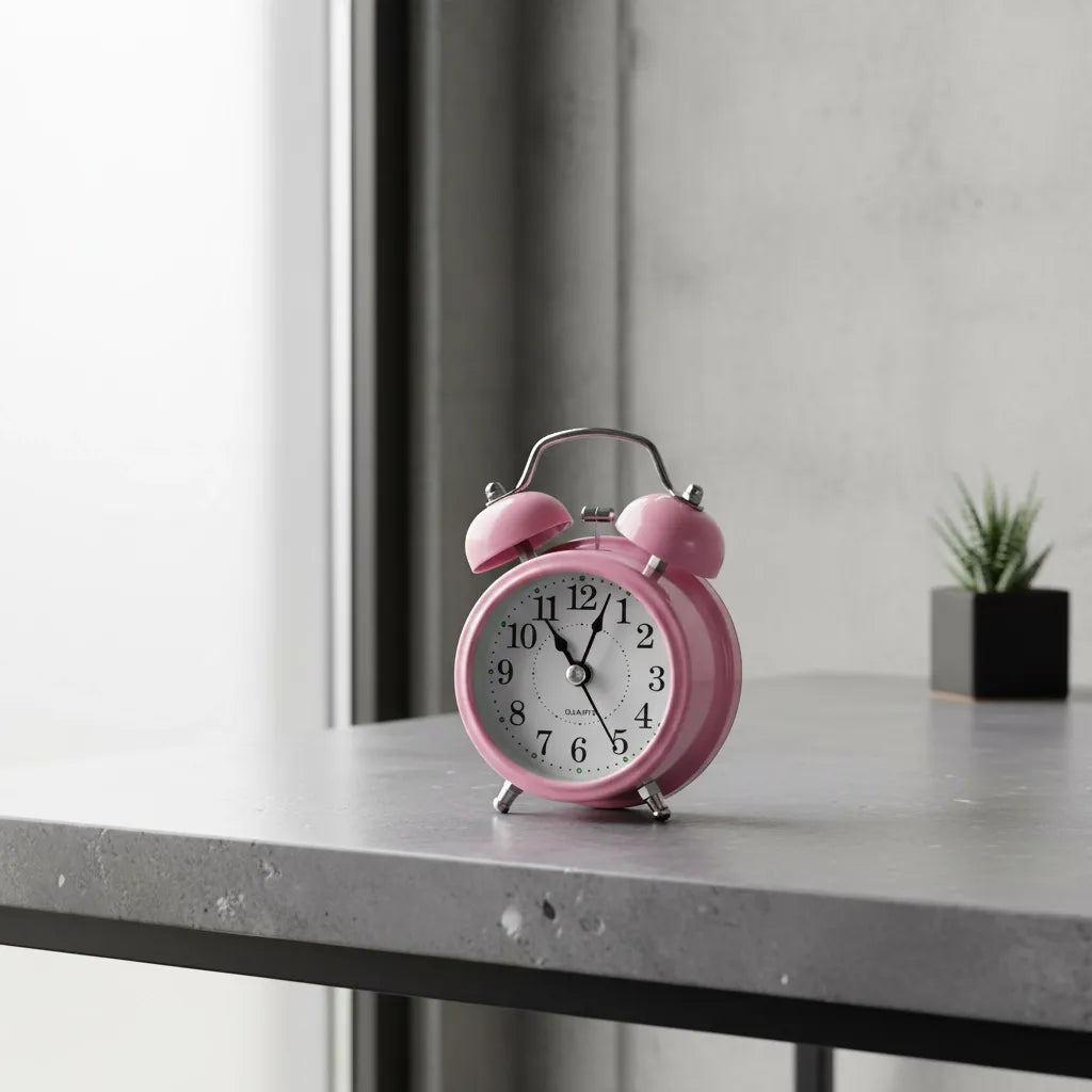 Réveil Vintage Cloche en Métal