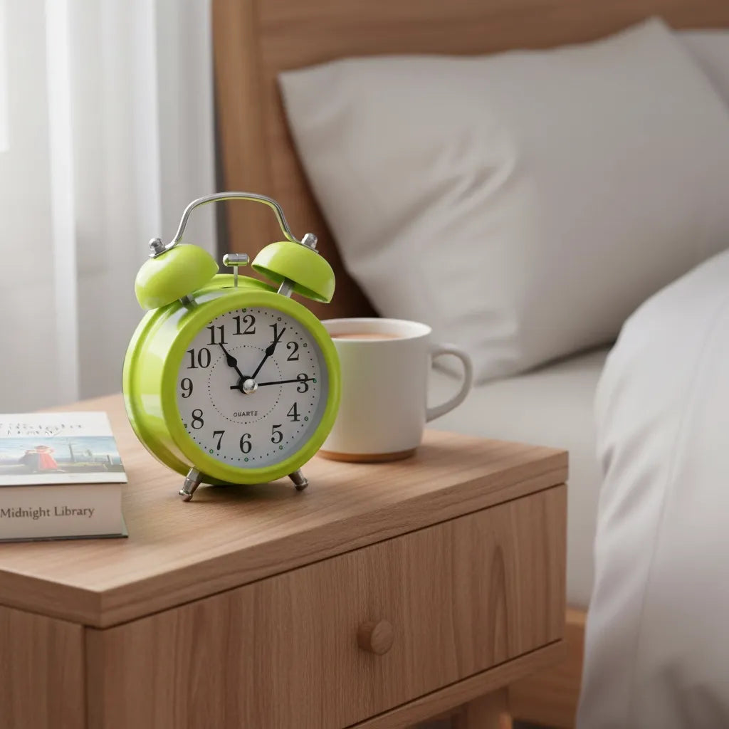 Réveil Vintage Cloche en Métal