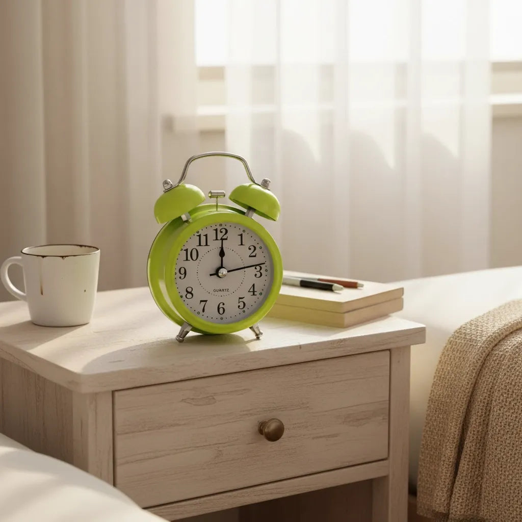 Réveil Vintage Cloche en Métal