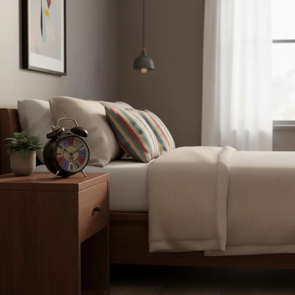 Réveil Vintage Double Cloches Métal