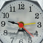 Réveil Vintage en Métal Lampe à Huile Élégant