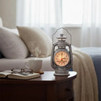 Réveil Vintage en Métal Lampe à Huile Élégant
