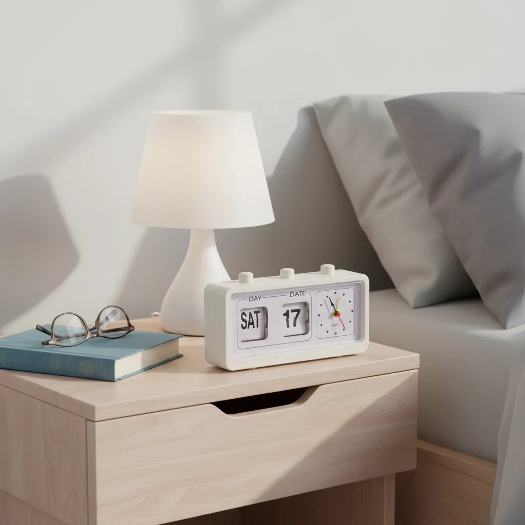 Réveil Vintage Lamelles Métal