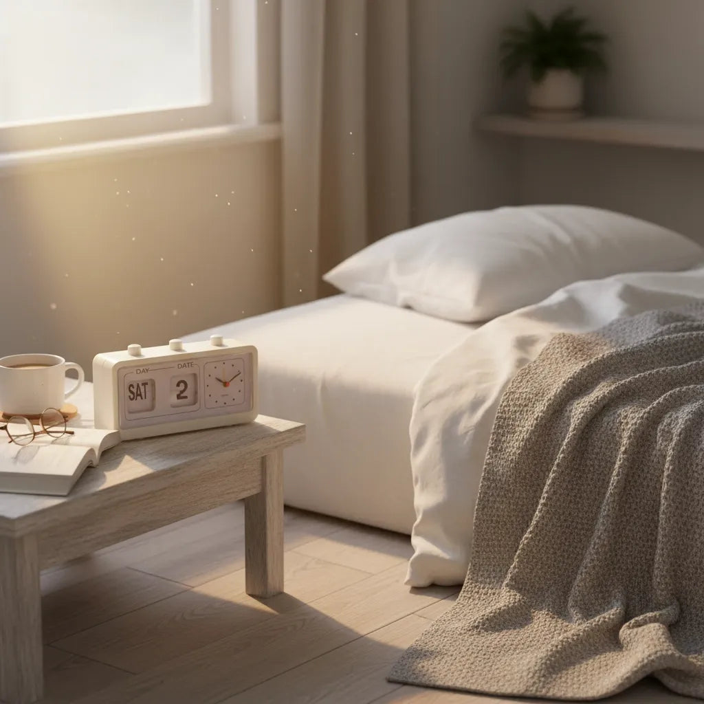 Réveil Vintage Lamelles Métal