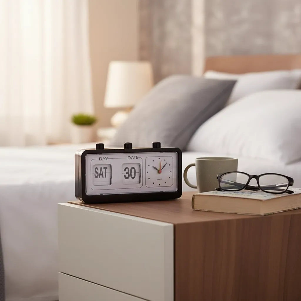 Réveil Vintage Lamelles Métal