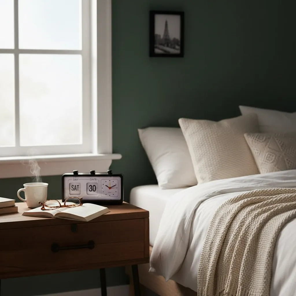 Réveil Vintage Lamelles Métal