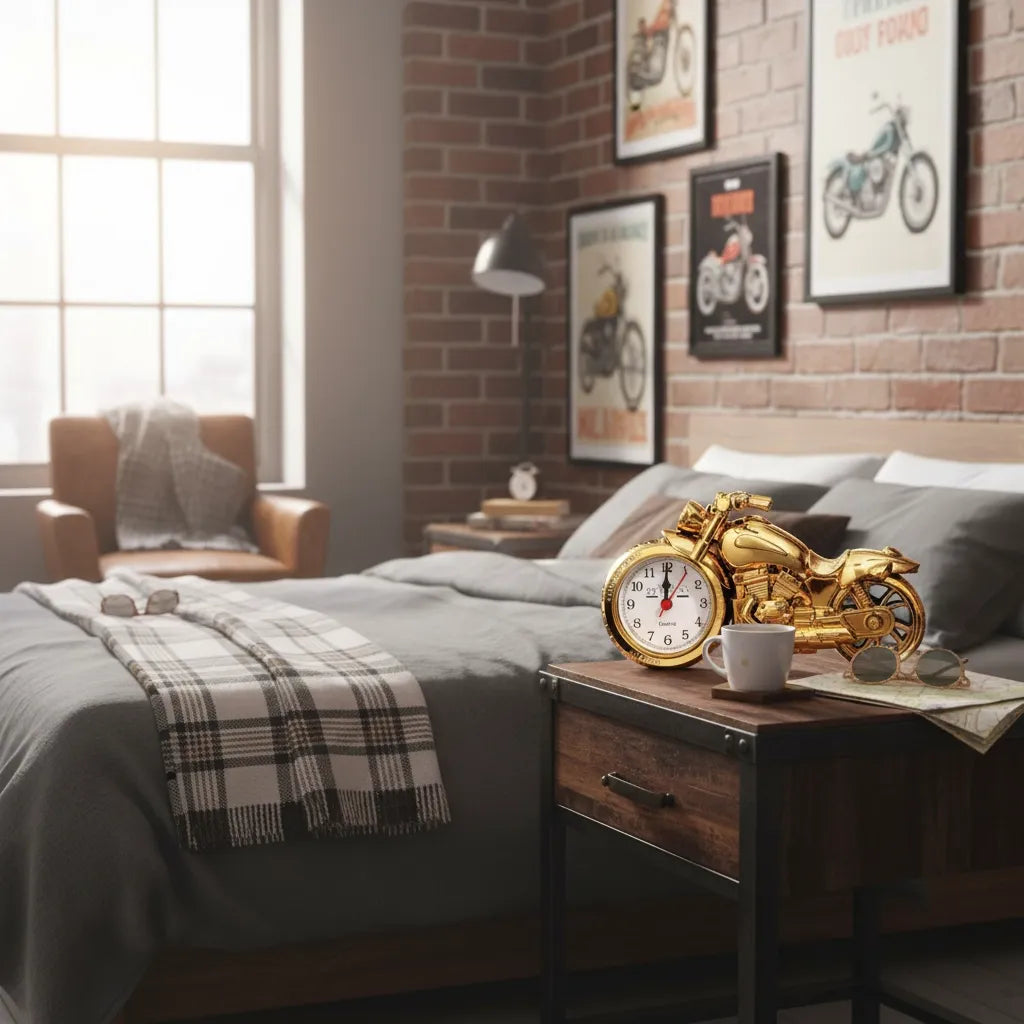 Réveil Vintage Moto Magnifique