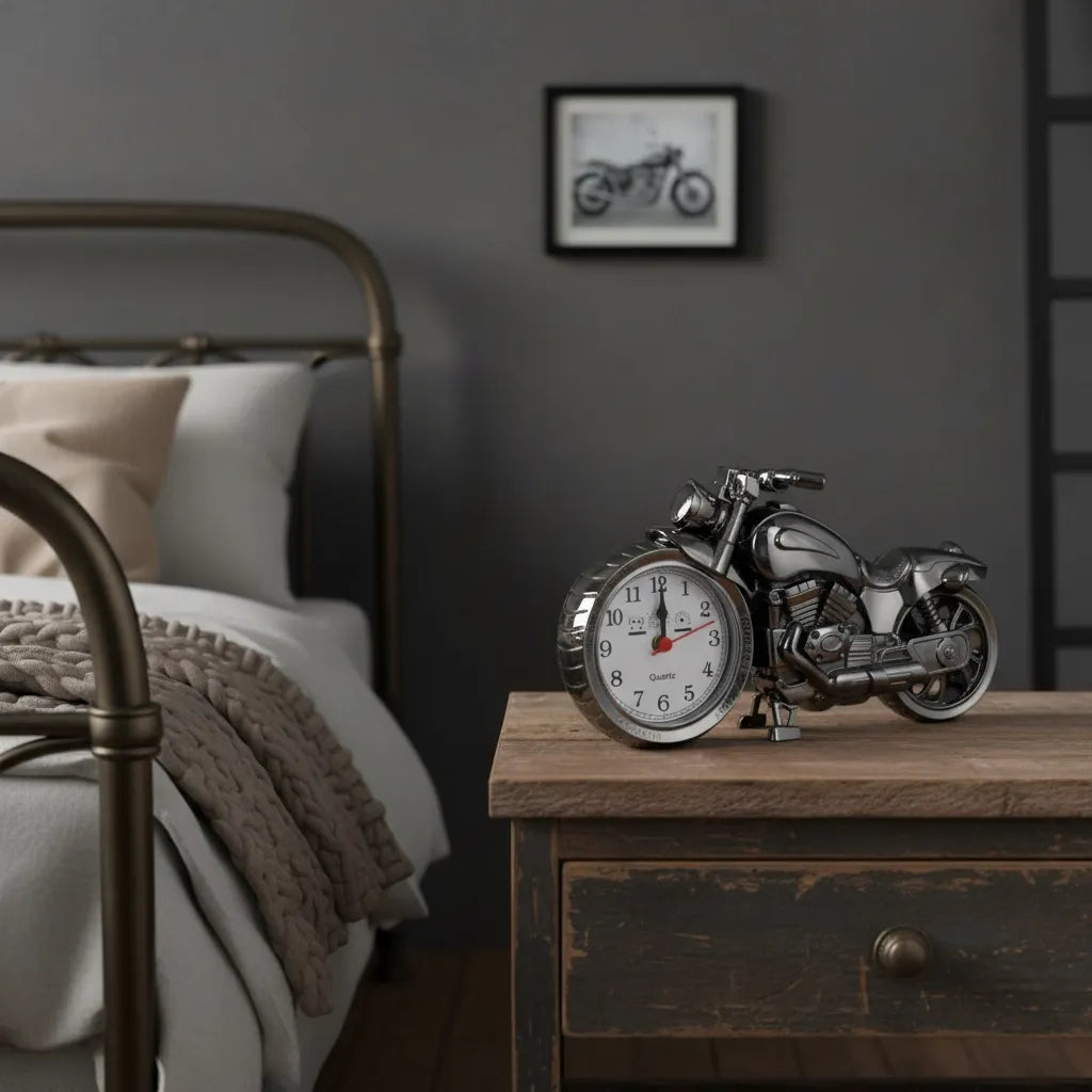 Réveil Vintage Moto Magnifique