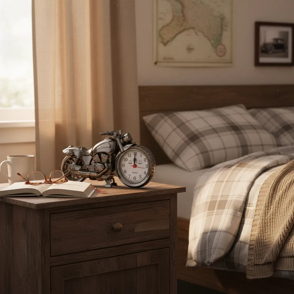 Réveil Vintage Moto Magnifique