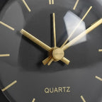 Réveil Vintage Noir Doré