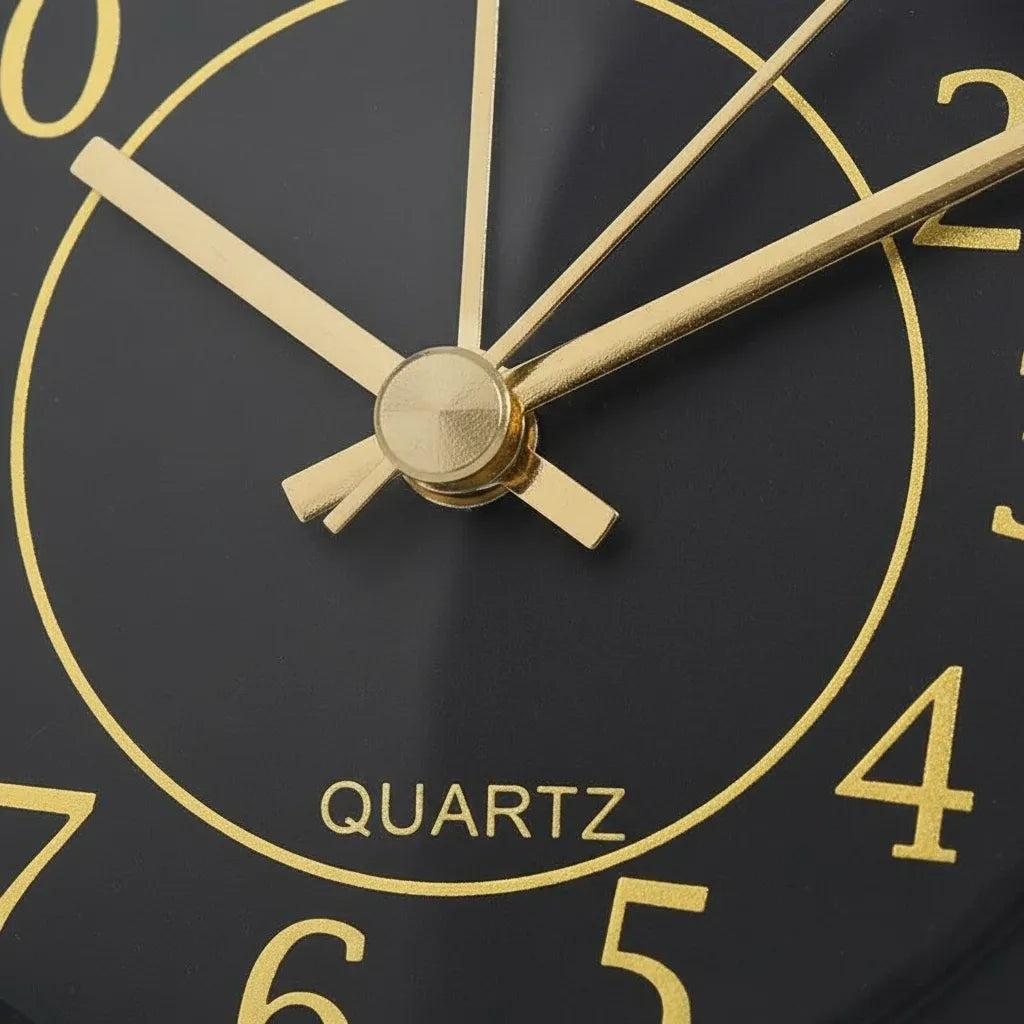 Réveil Vintage Noir Doré