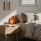 Réveil Vintage Orange Doré