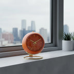 Réveil Vintage Orange Doré