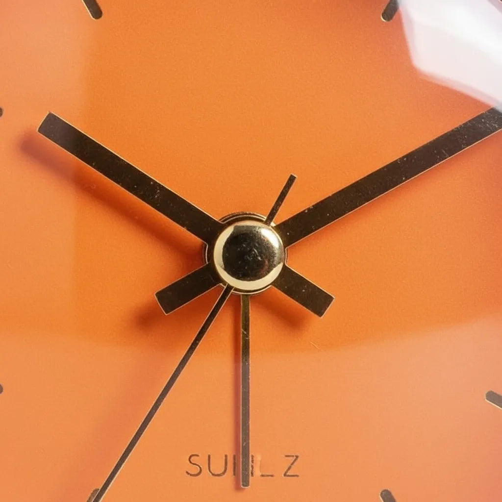Réveil Vintage Orange Doré