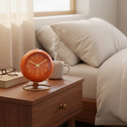 Réveil Vintage Orange Doré