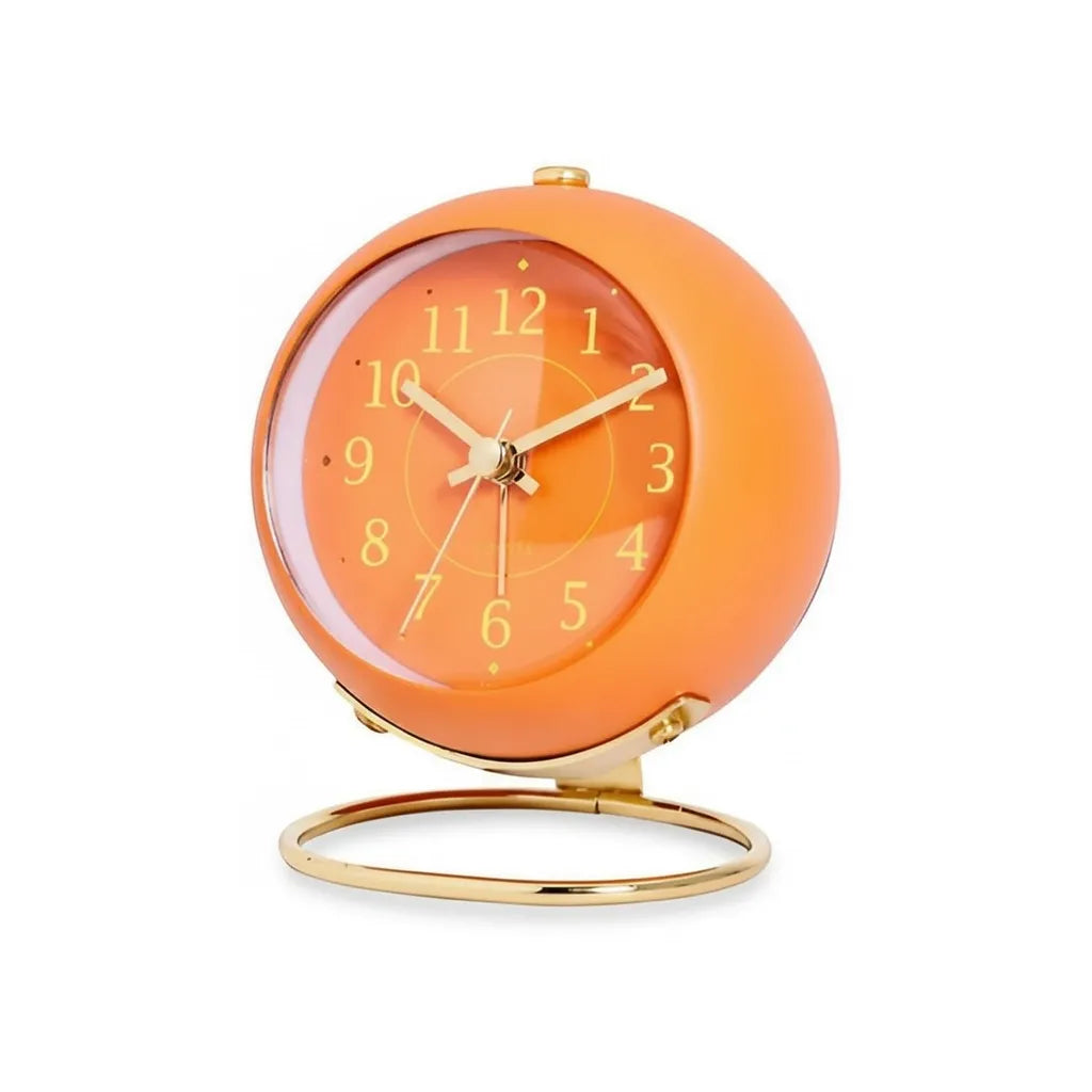 Réveil Vintage Orange Doré