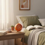 Réveil Vintage Orange Doré