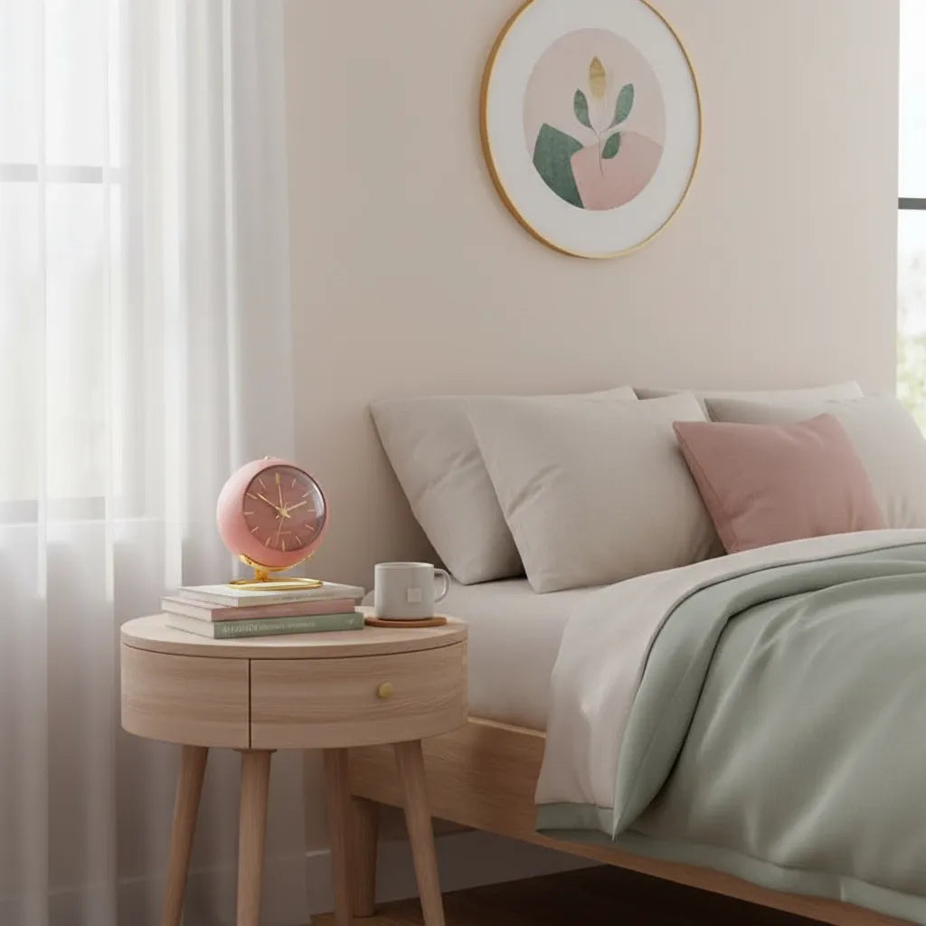 Réveil Vintage Rose Doré