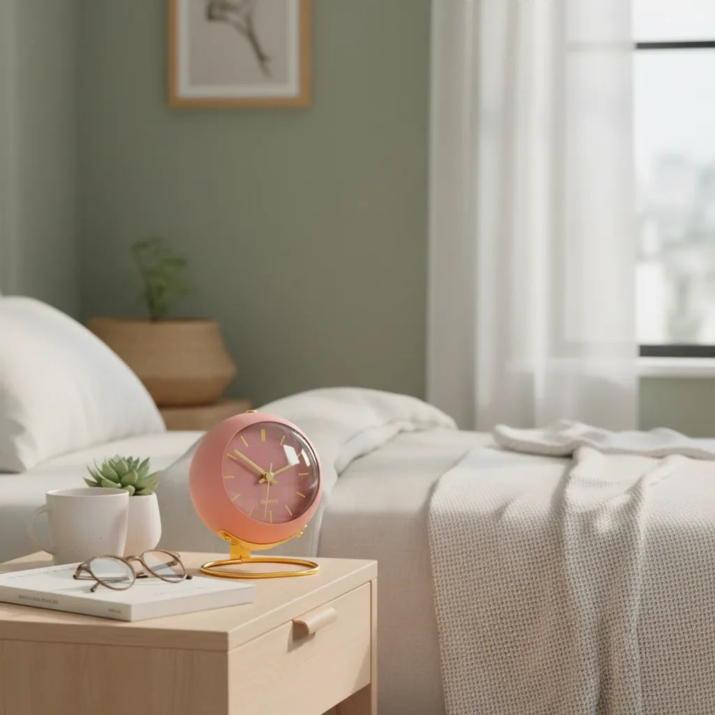 Réveil Vintage Rose Doré