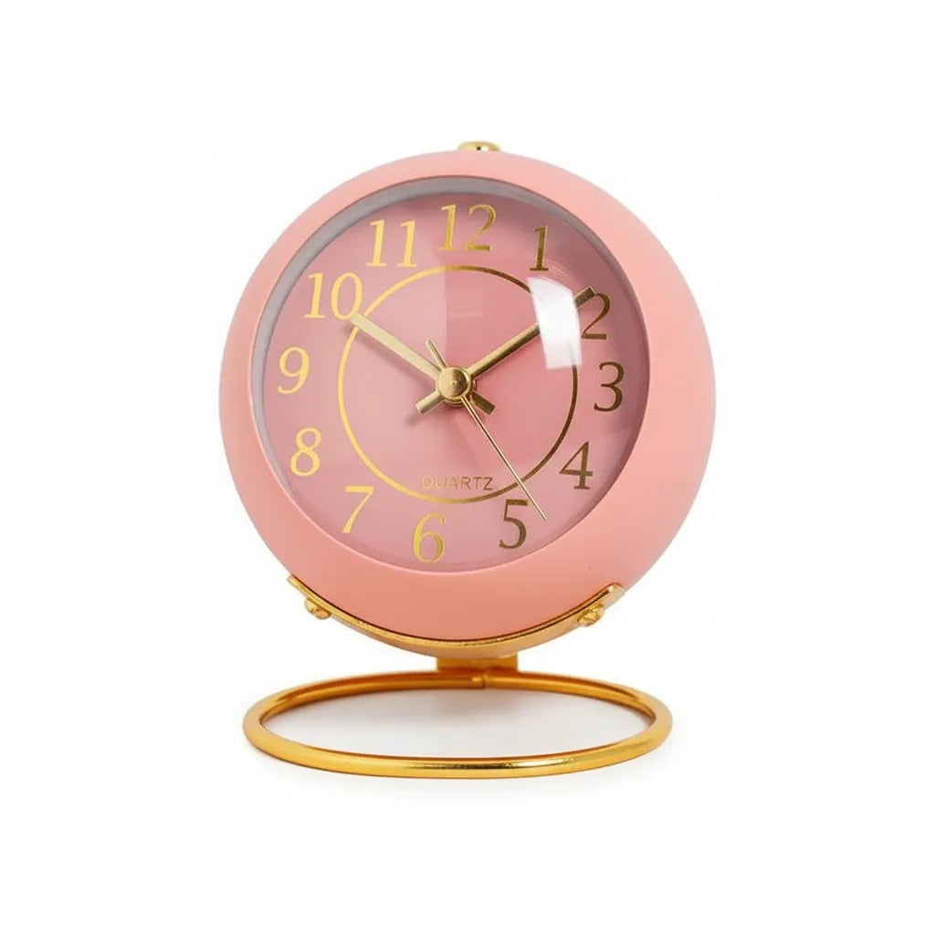 Réveil Vintage Rose Doré