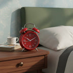 Réveil Vintage Rouge Métal