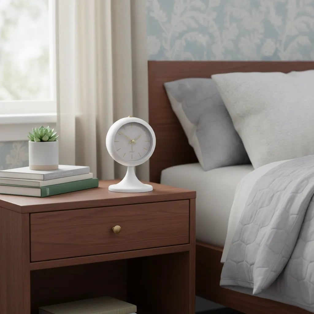 Réveil Vintage Sur Pied en Métal