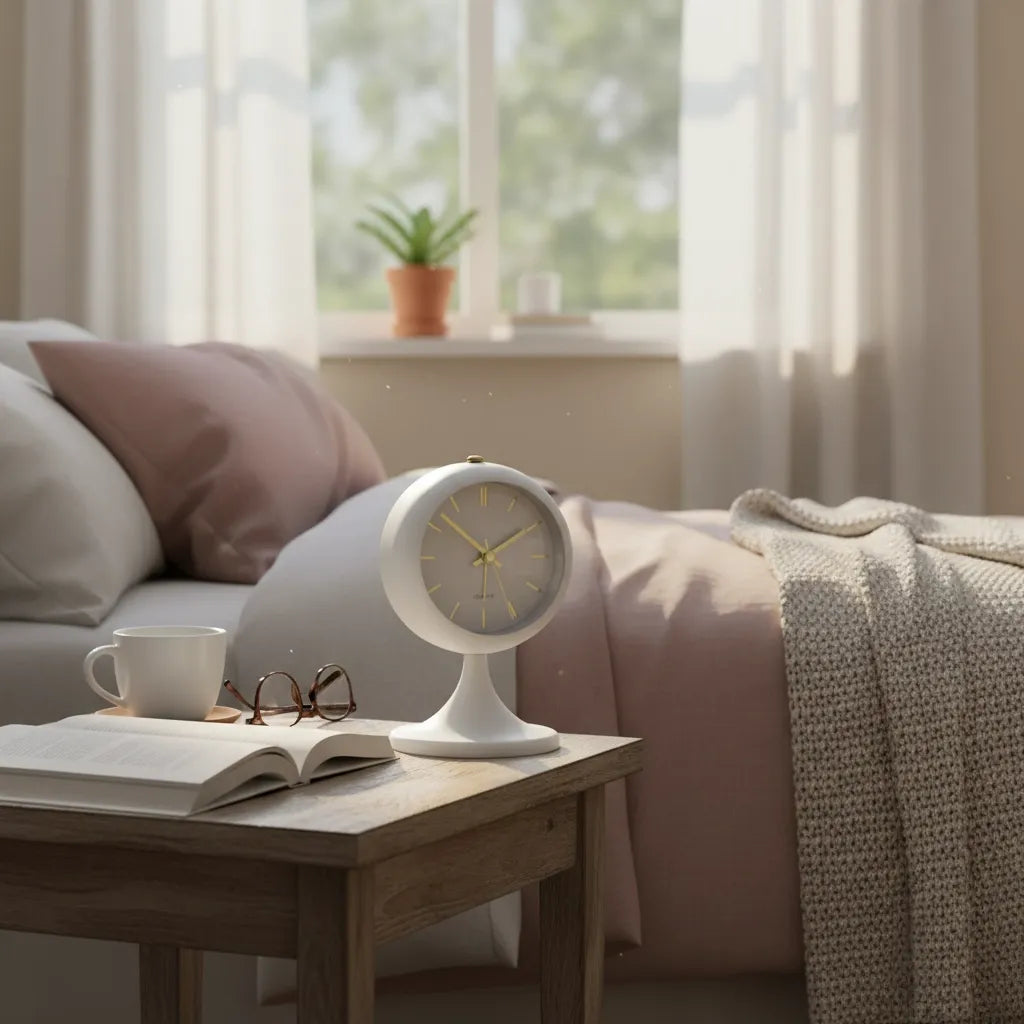 Réveil Vintage Sur Pied en Métal