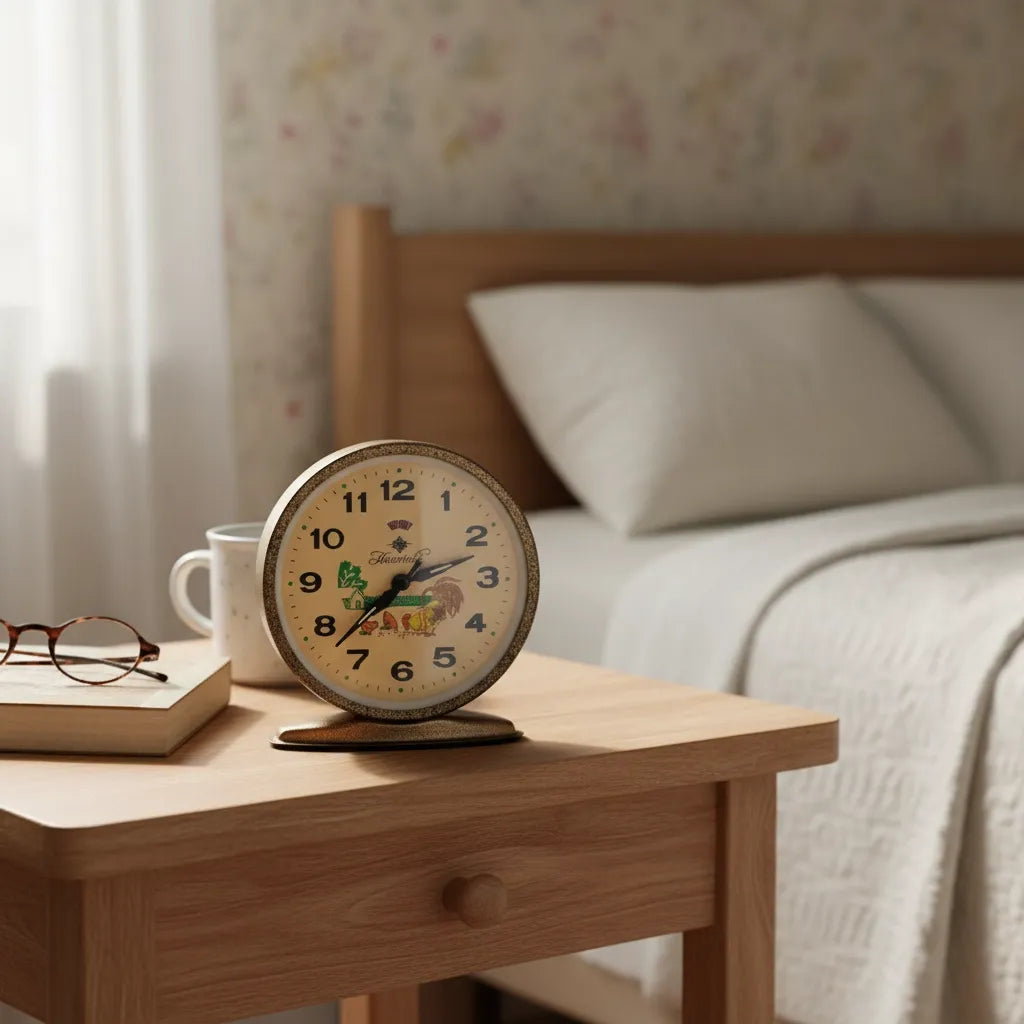 Vieux Réveil Mécanique en Métal